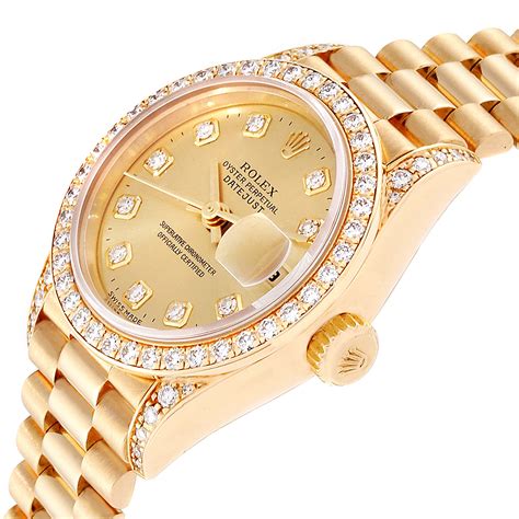 ladies presidential gold rolex|Rolex lady Datejust 26mm.